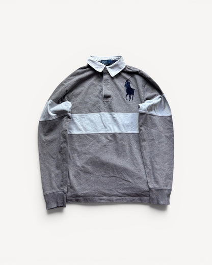 RALPH LAUREN LONGSL. POLO SHIRT NAVY (S)