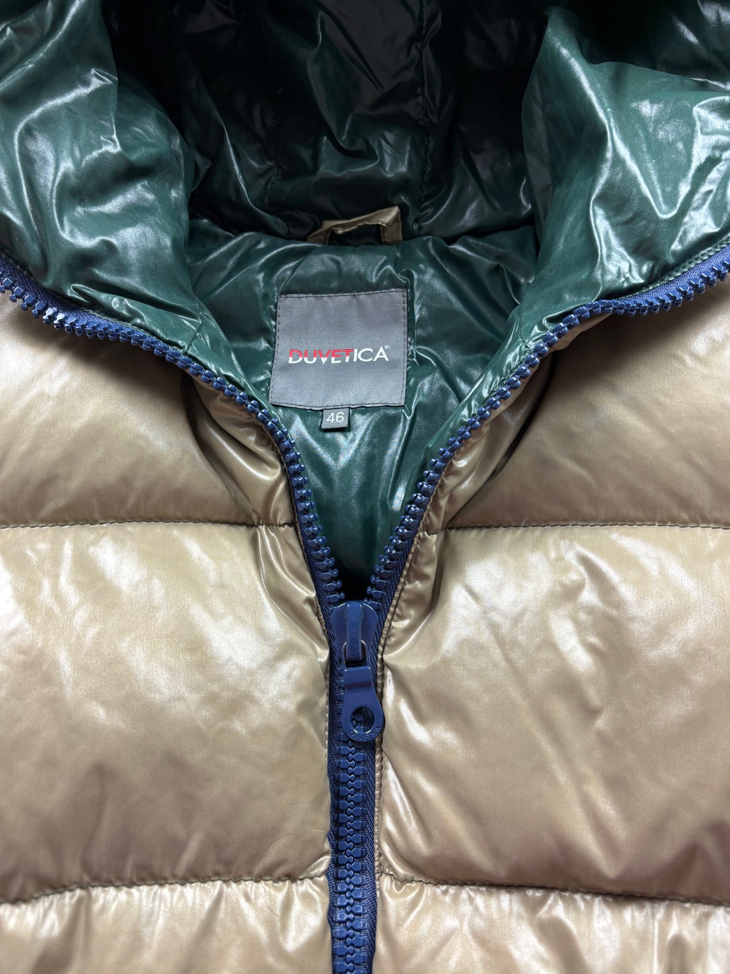 DUVETICA KAHKI PUFFER JACKET (S-M)