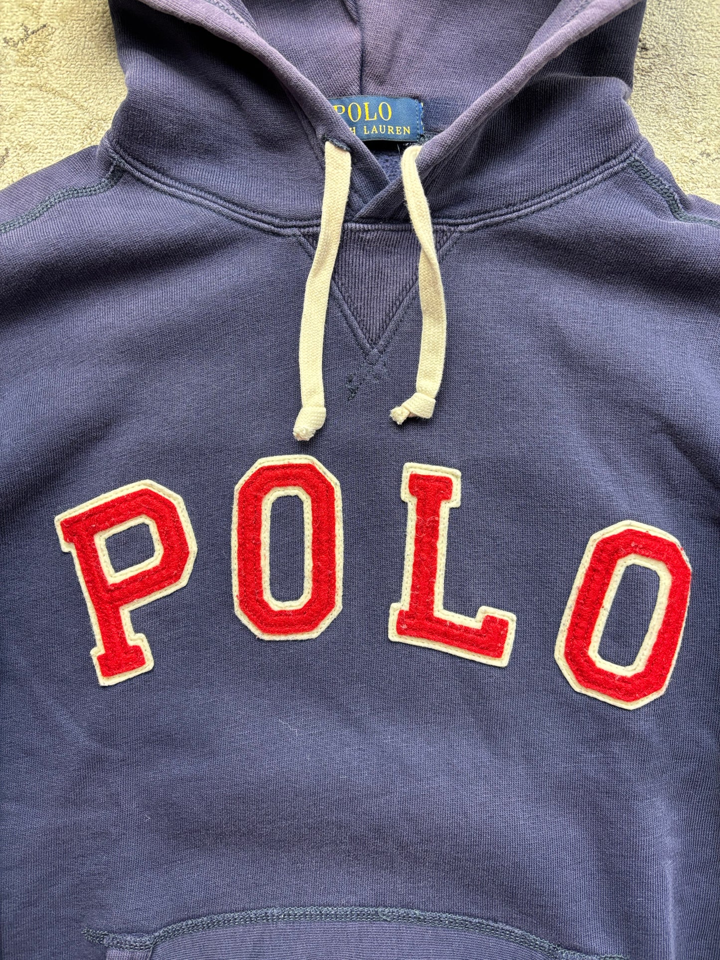 RALPH LAUREN NAVY HOODIE (S)