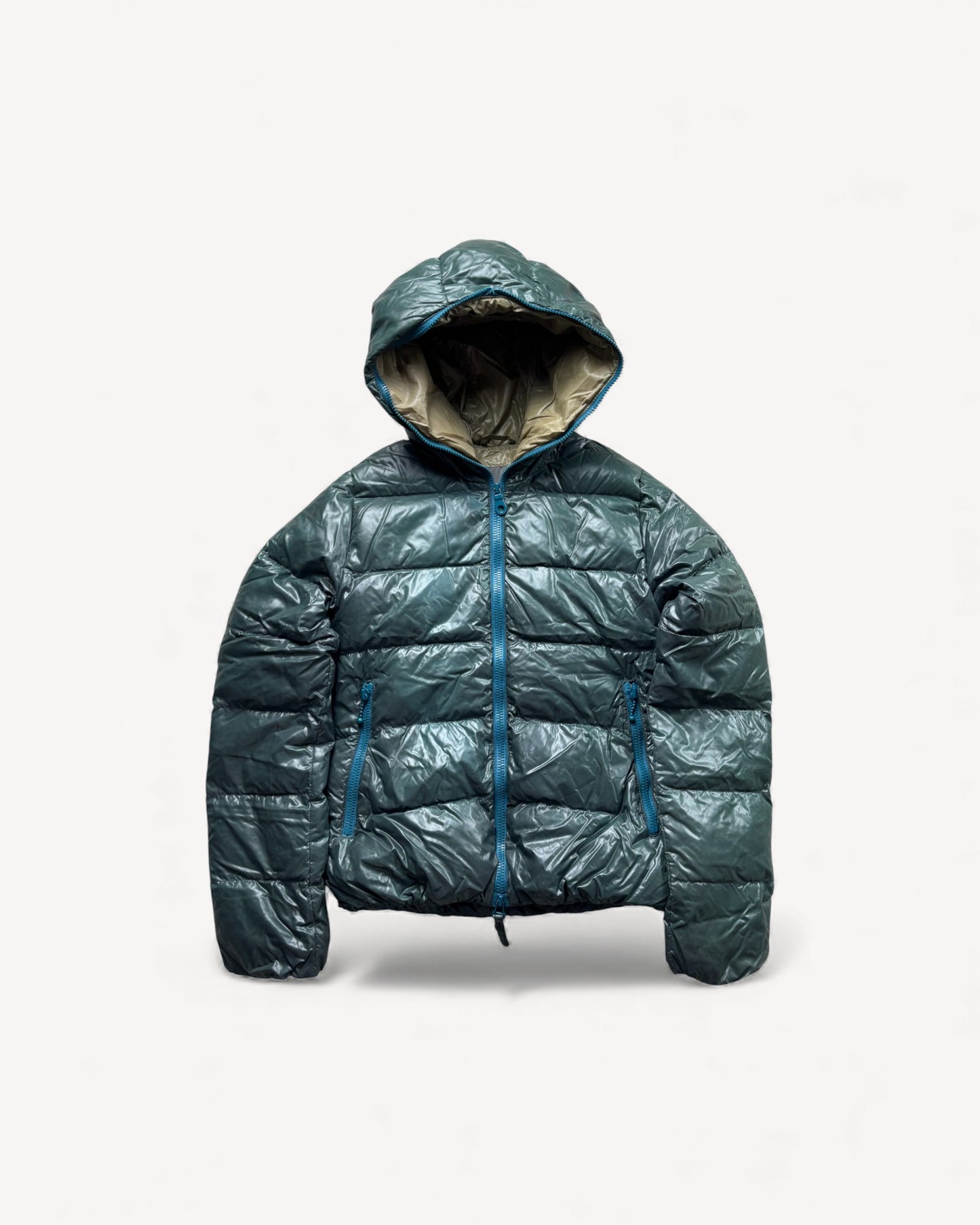DUVETICA GREEN WOMEN PUFFER JACKET (S)