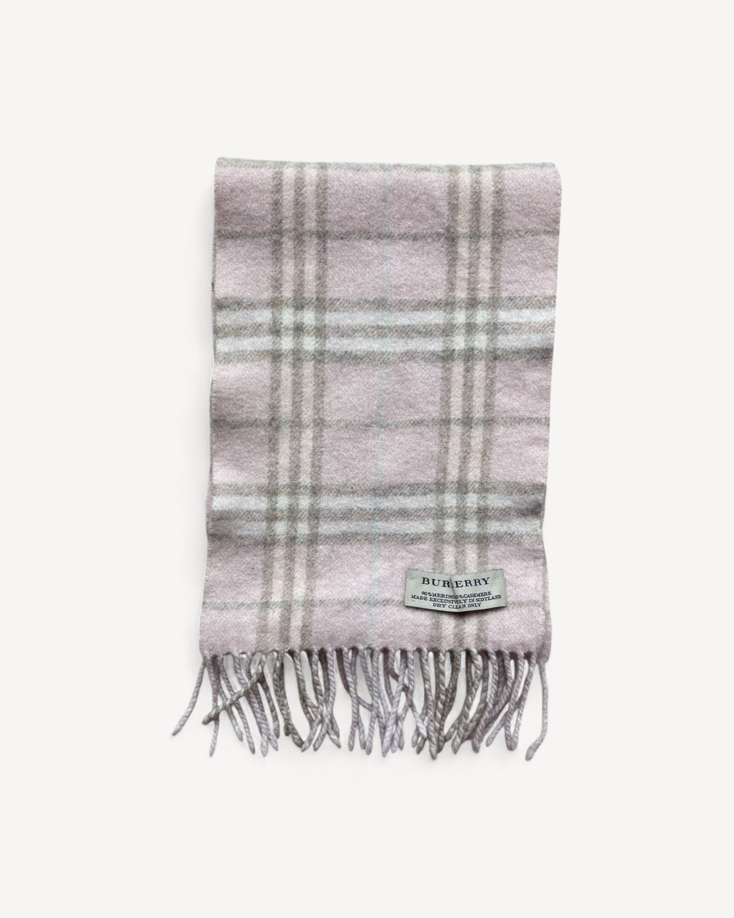 BURBERRY NOVACHECK SCARF PINK