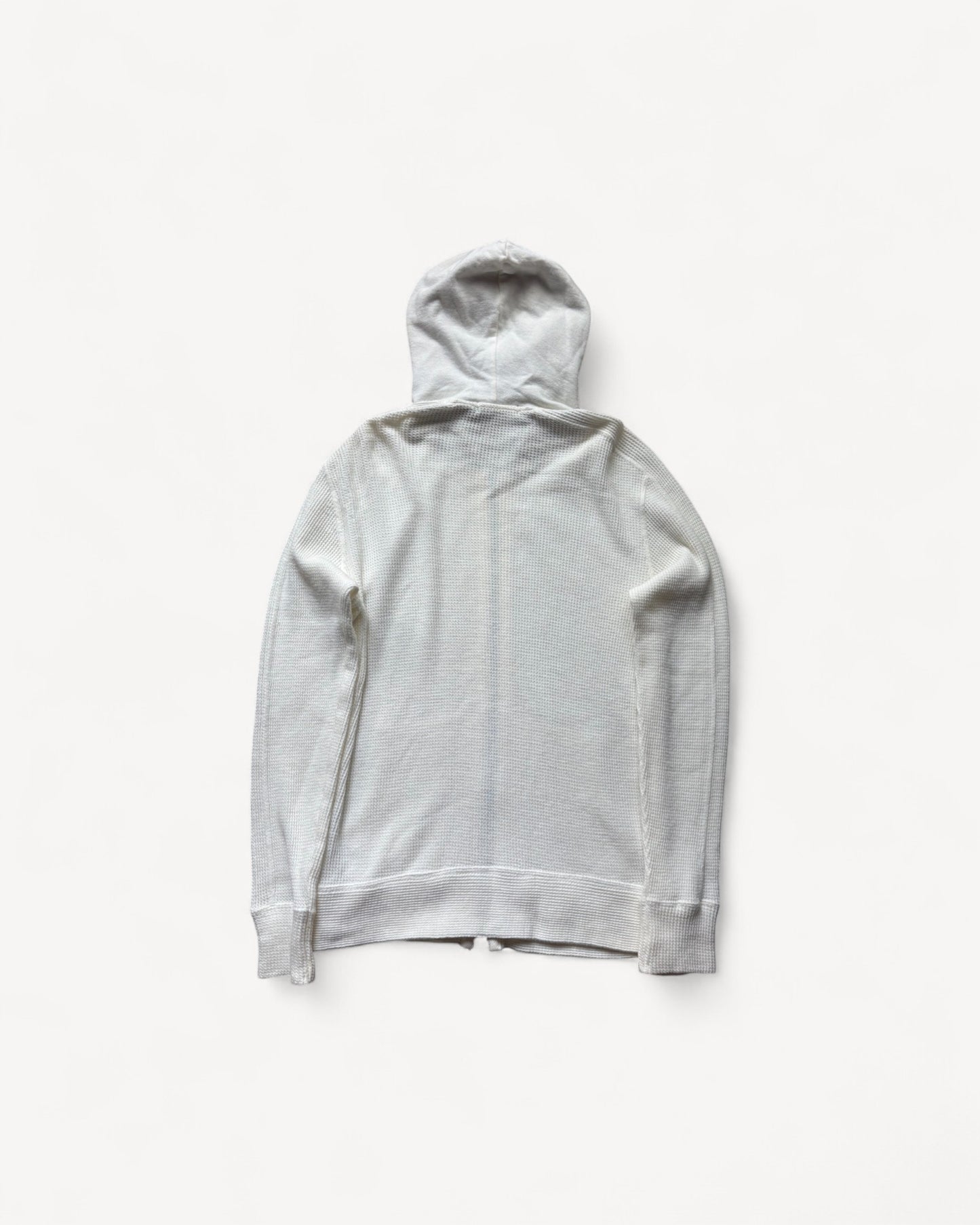 BURBERRY WHITE ZIP UP HOODIE (S)