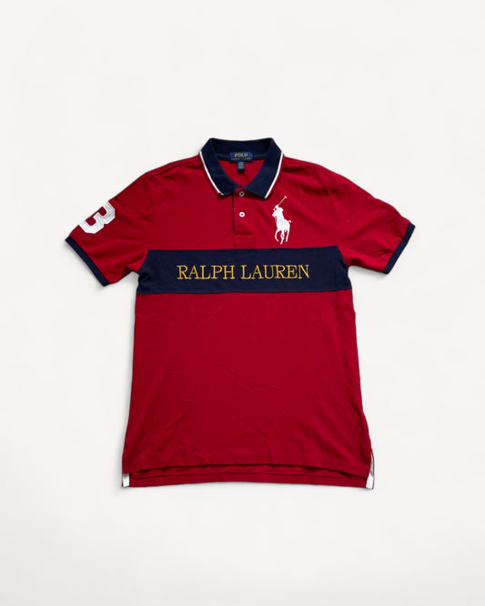 RALPH LAUREN POLO SHIRT RED (M)