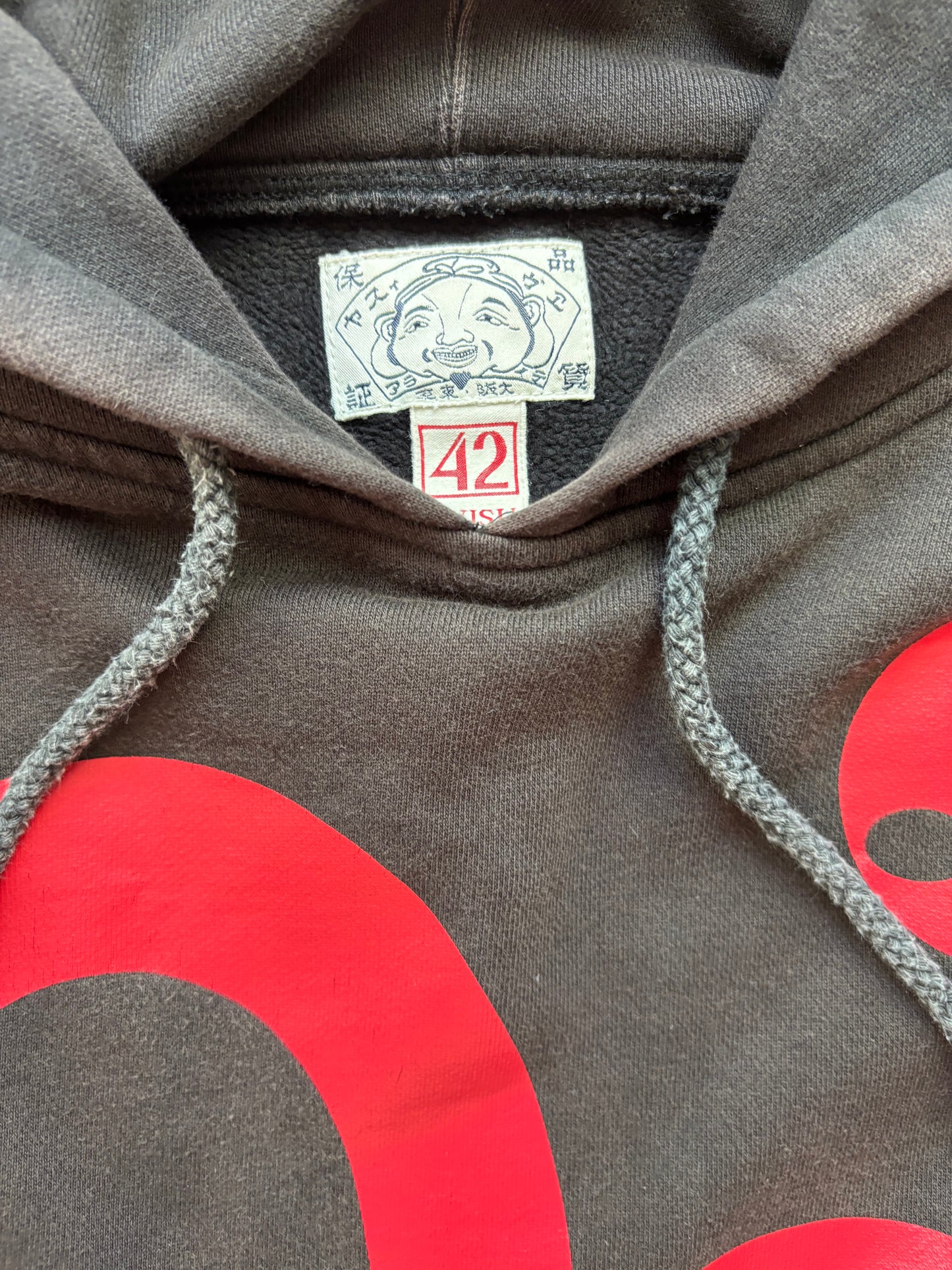 EVISU BLACK HOODIE (XL)