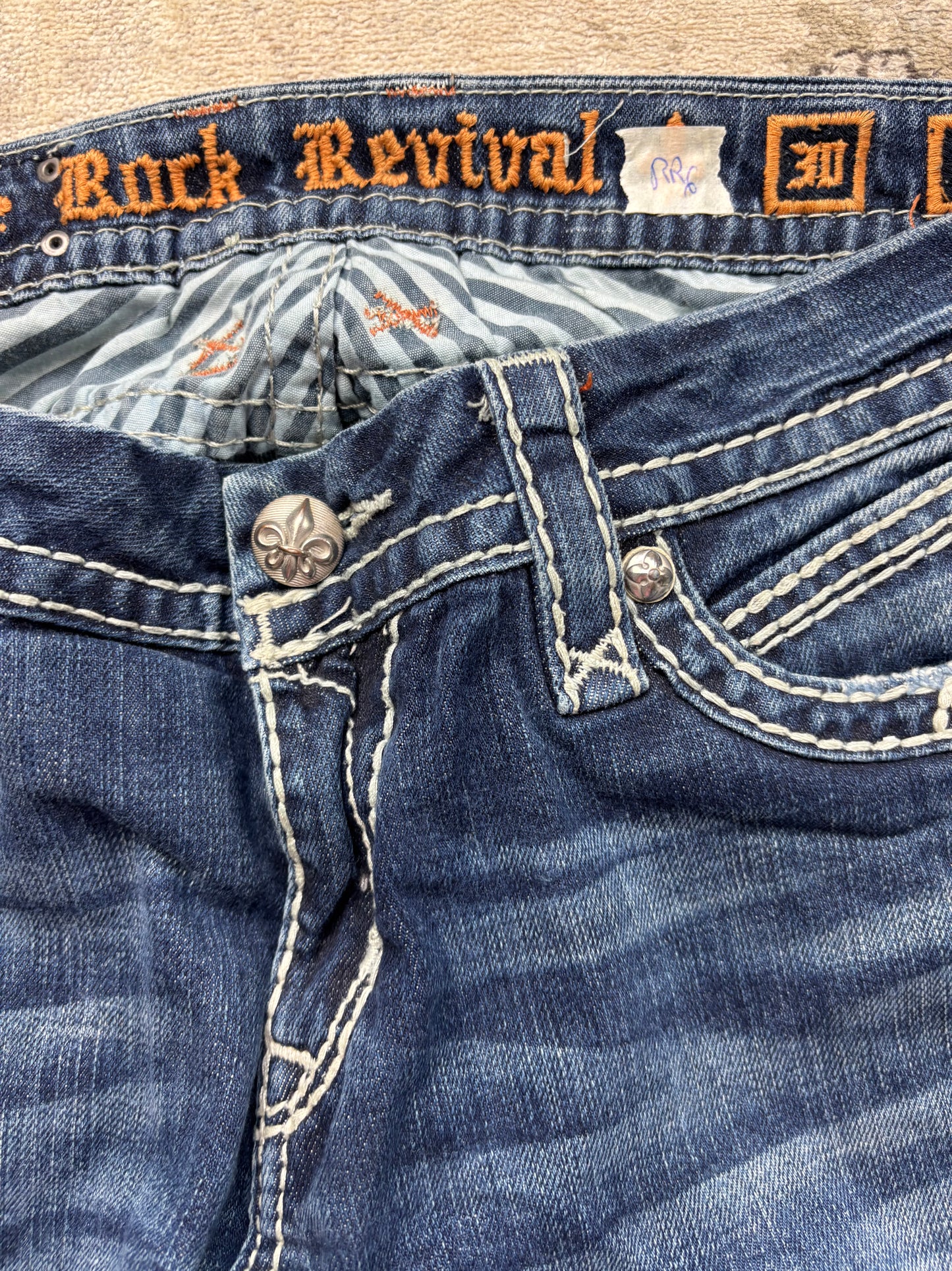 ROCK REVIVAL JEANS W30 L30 #RR6