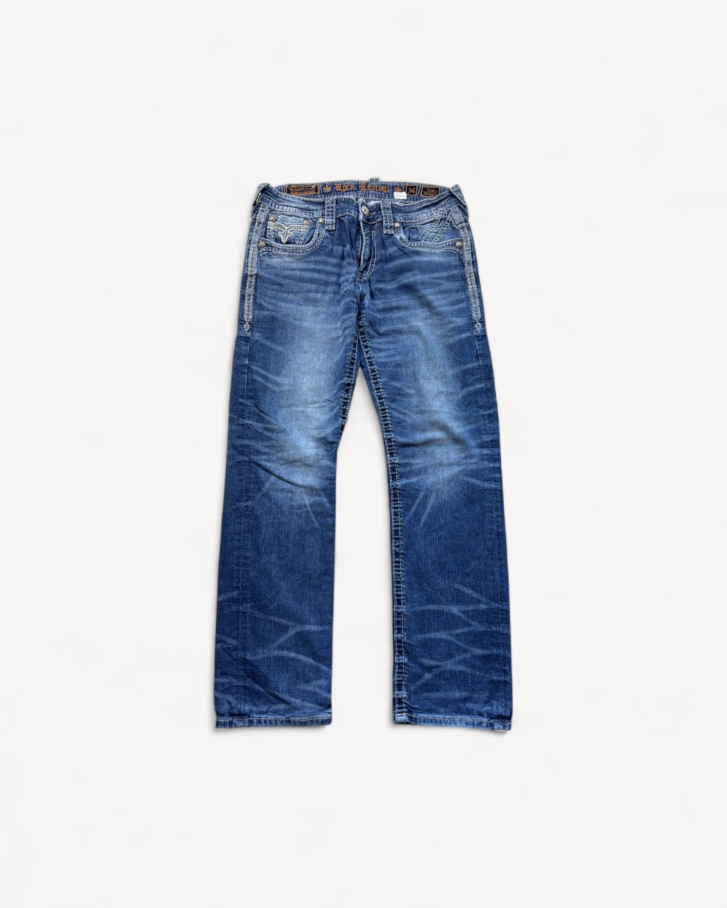 ROCK REVIVAL JEANS W34 L32 #RR12