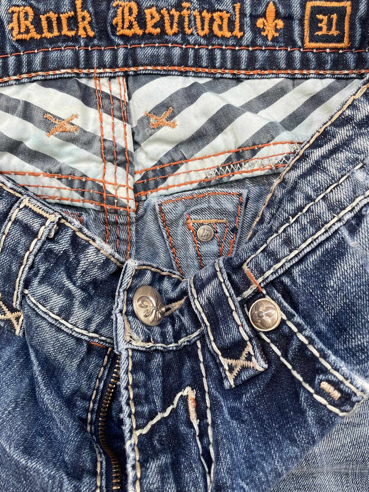 ROCK REVIVAL JEANS W31 L32 #RR7