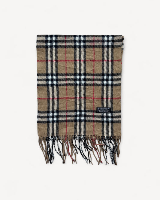 BURBERRY NOVACHECK SCARF BEIGE