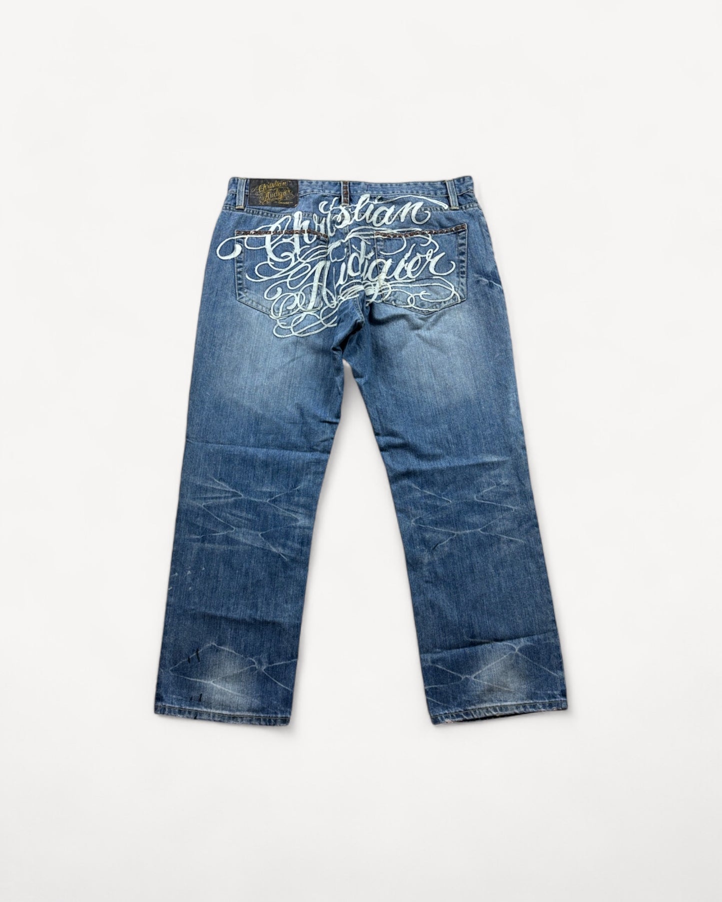 ED HARDY/CHRISTAN AUDIGIER JEANS W38 L32 #ED3