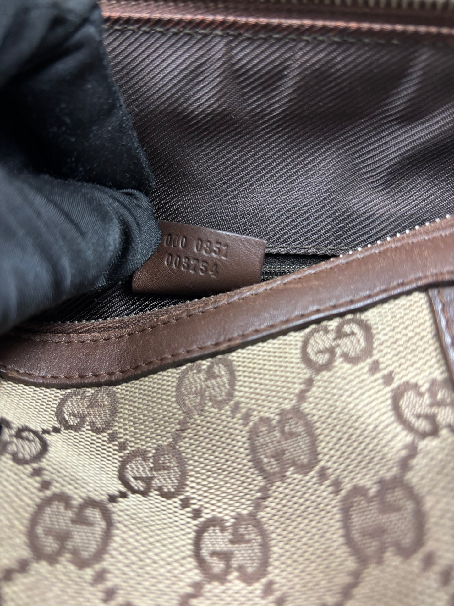 GUCCI MONOGRAM MINI BOSTON BAG