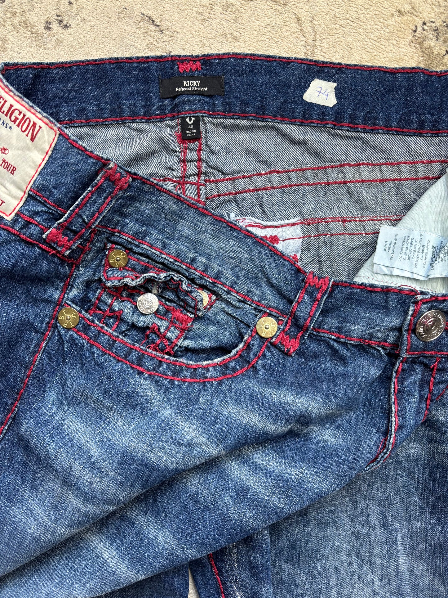 TRUE RELIGION JEANS W40 L34 #TR74