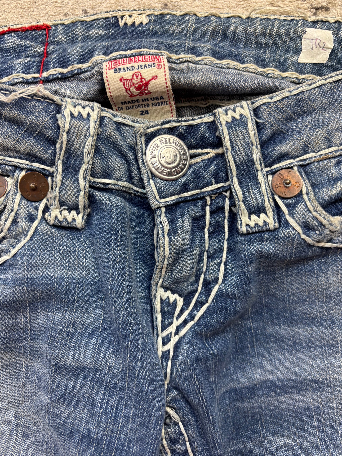 TRUE RELIGION JEANS W24 L30 #TR2