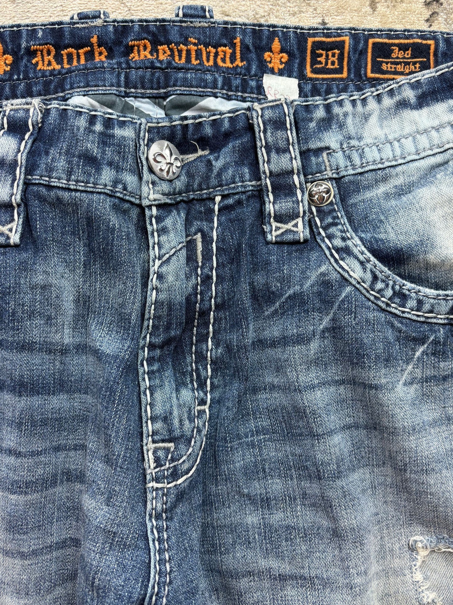 ROCK REVIVAL JEANS W38 L32 #RR22