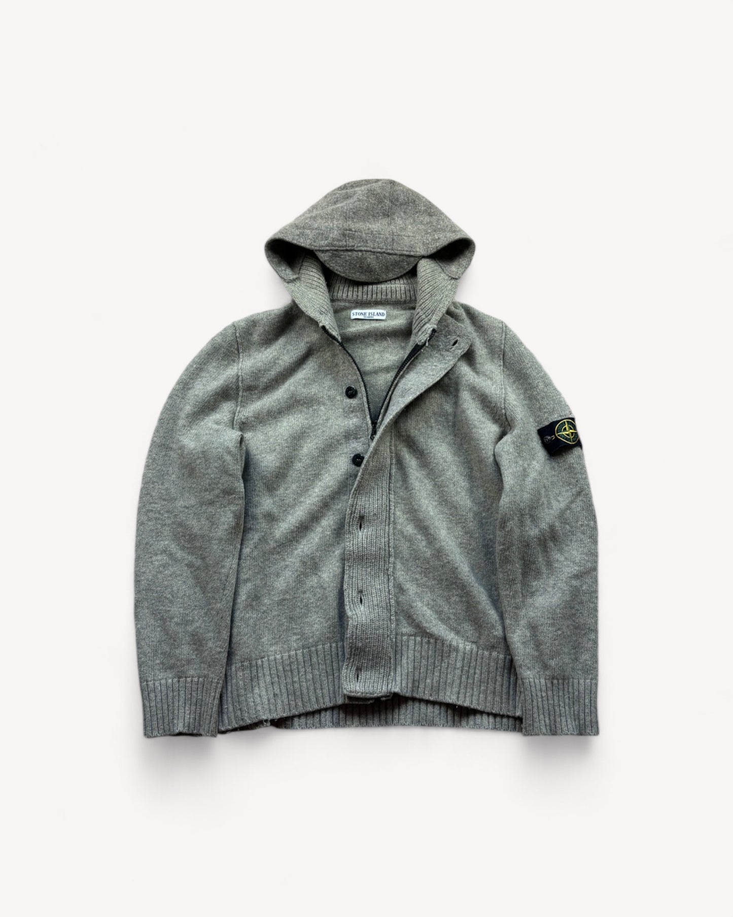 STONE ISLAND ZIP UP KNIT (L/XL)