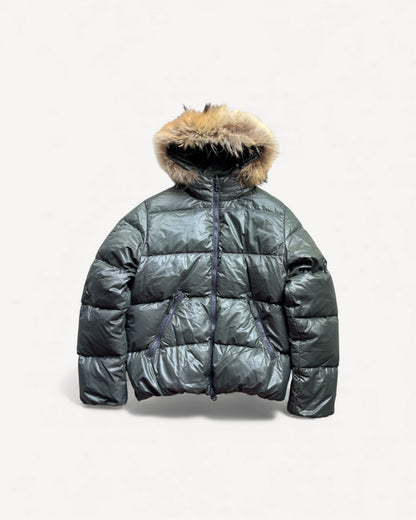 DUVETICA GREEN PUFFER JACKET (M)