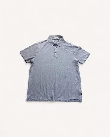 STONE ISLAND GREY POLO SHIRT (XL)