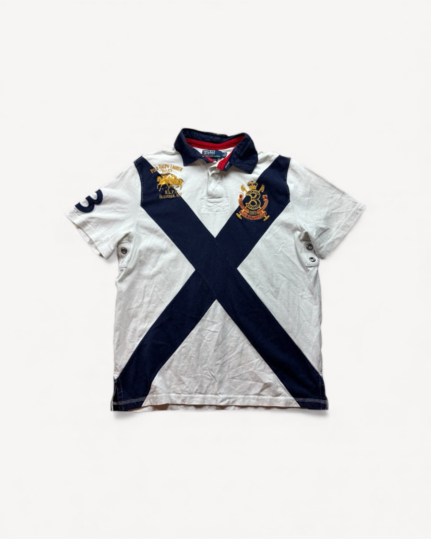RALPH LAUREN POLO SHIRT WHITE (L)
