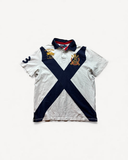 RALPH LAUREN POLO SHIRT WHITE (L)