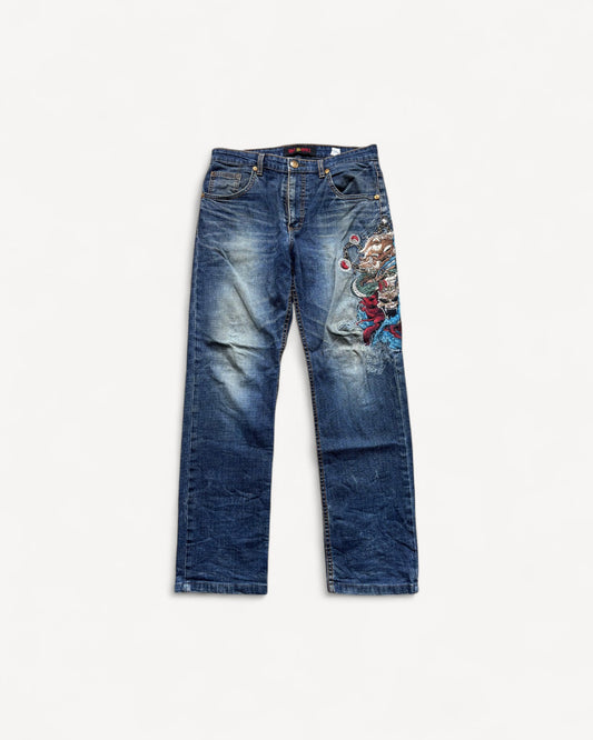 JAPANESE EMBROIDERED DENIM W31 L30 #JAP7