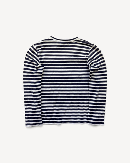CDG PLAY STRIPED LONGSLEEVE (S)