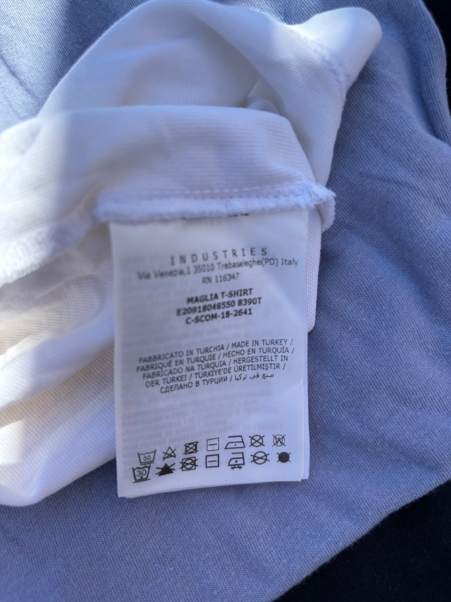 MONCLER WHITE T-SHIRT (S)