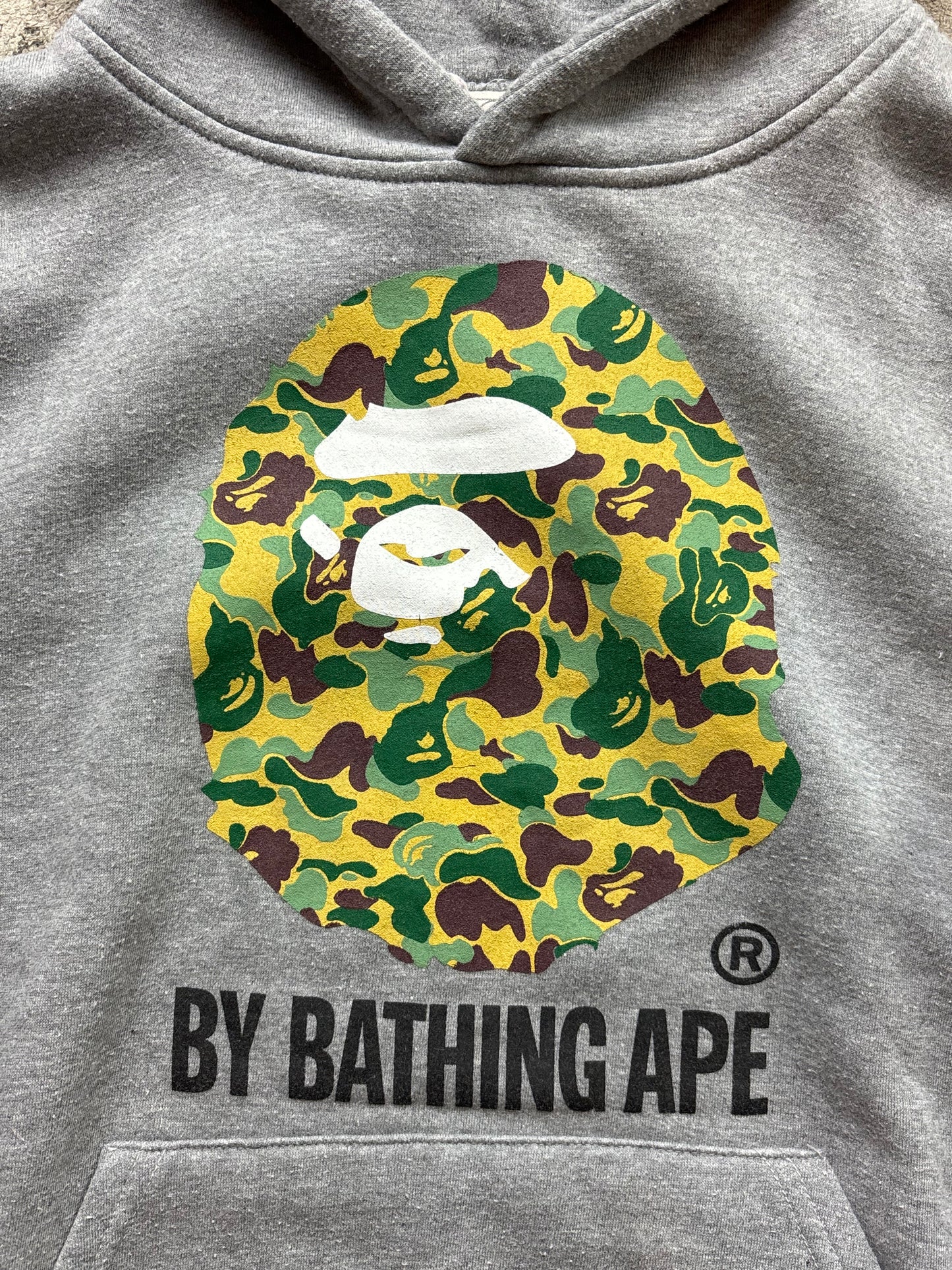 BAPE GREY HOODIE (M)