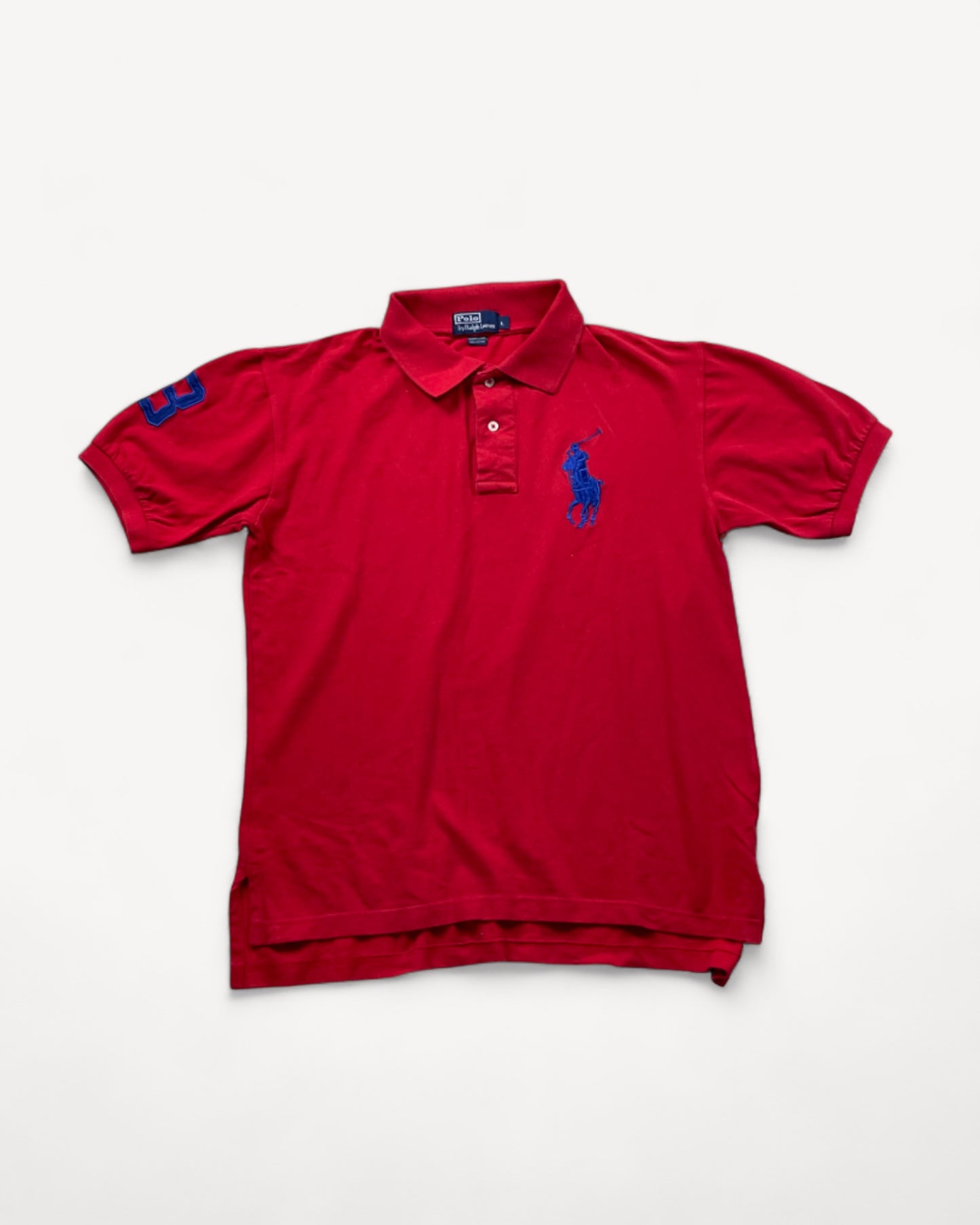 RALPH LAUREN POLO SHIRT RED (L)