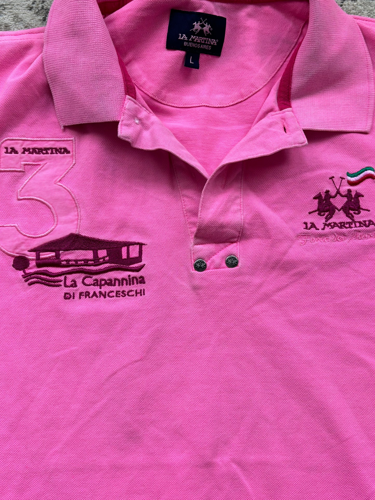 LA MARTINA POLO SHIRT PINK (L)