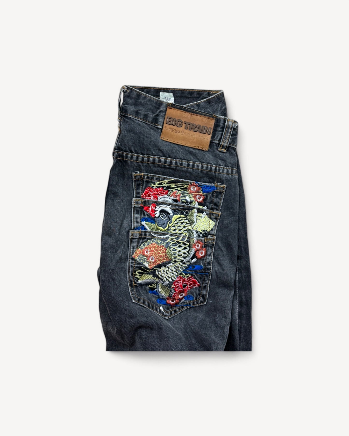 JAPANESE EMBROIDERED DENIM W28 L30 #JAP3