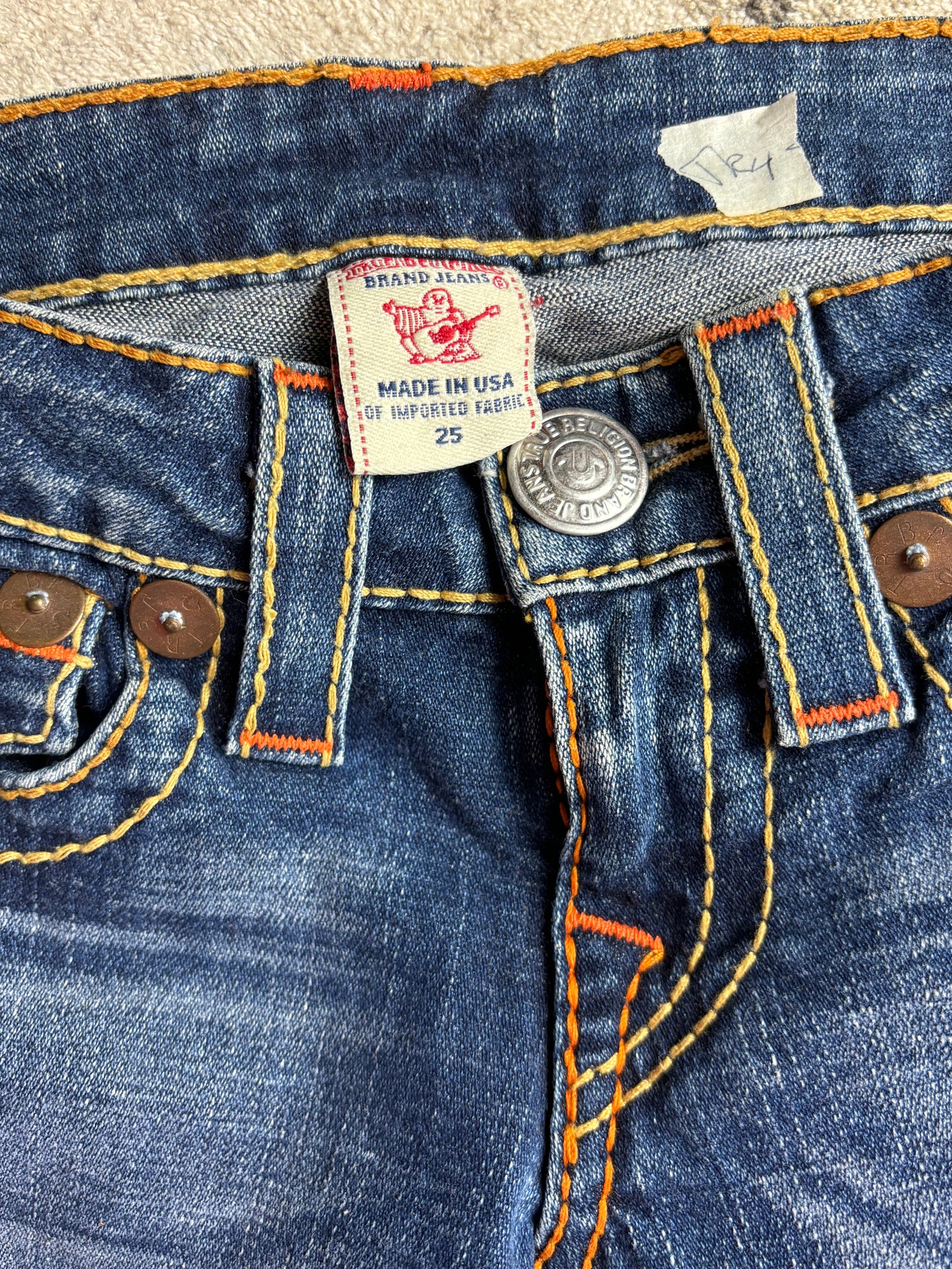 TRUE RELIGION JEANS W25 L32 #TR4