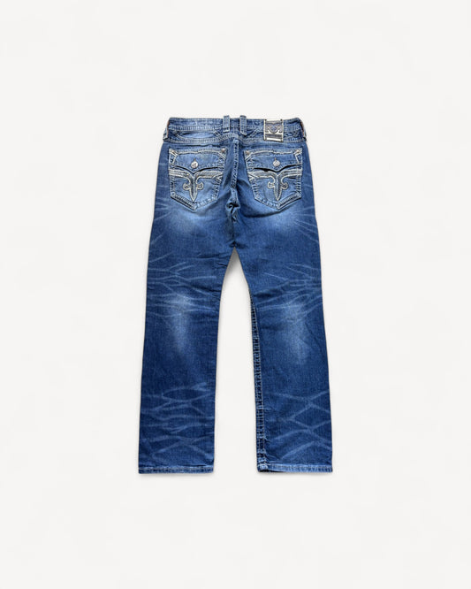 ROCK REVIVAL JEANS W34 L32 #RR12
