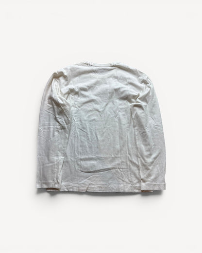 CDG PLAY WHITE LONGSLEEVE (M)