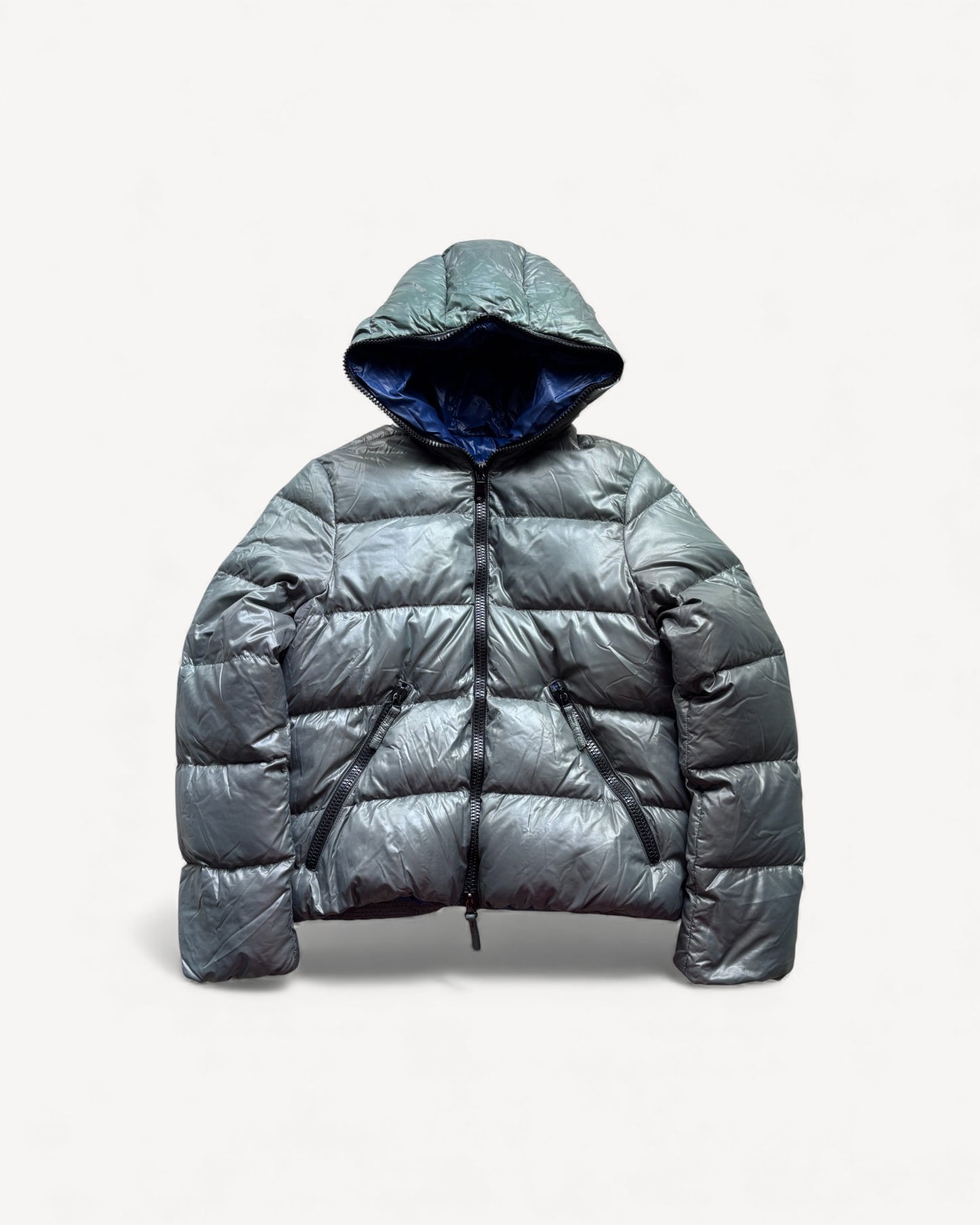 DUVETICA GREY PUFFER JACKET (M)