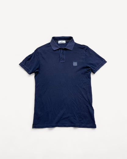 STONE ISLAND NAVY POLO SHIRT (L)