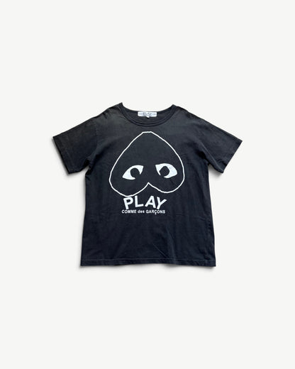 CDG PLAY BLACK T-SHIRT (L)