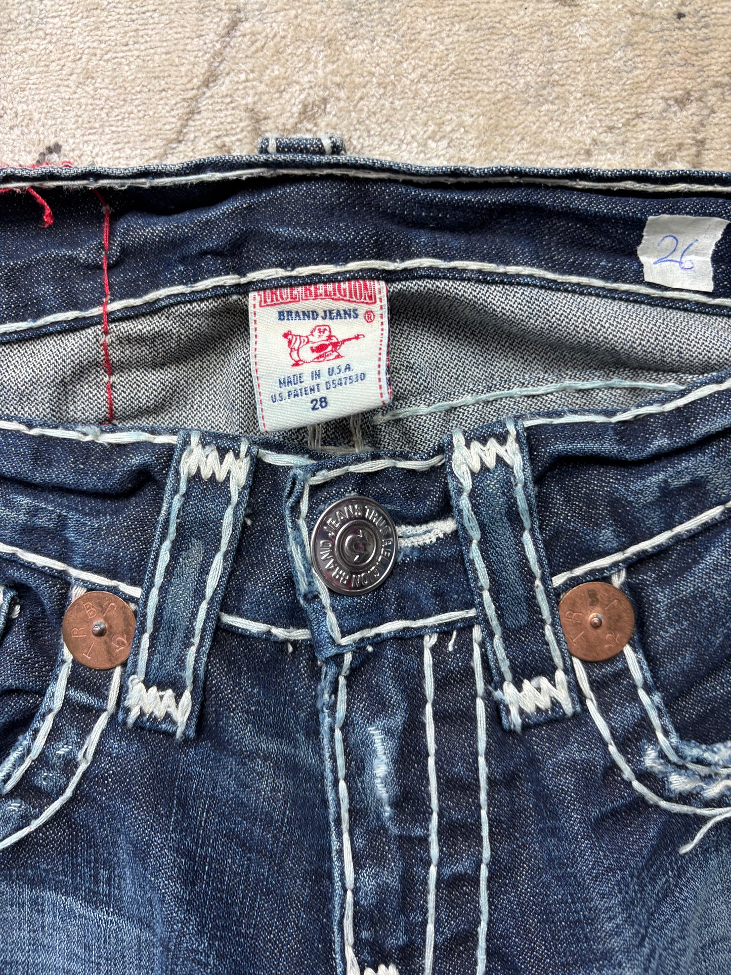 TRUE RELIGION JEANS W28 L34 #TR26