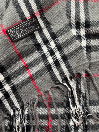 BURBERRY NOVACHECK SCARF GREY