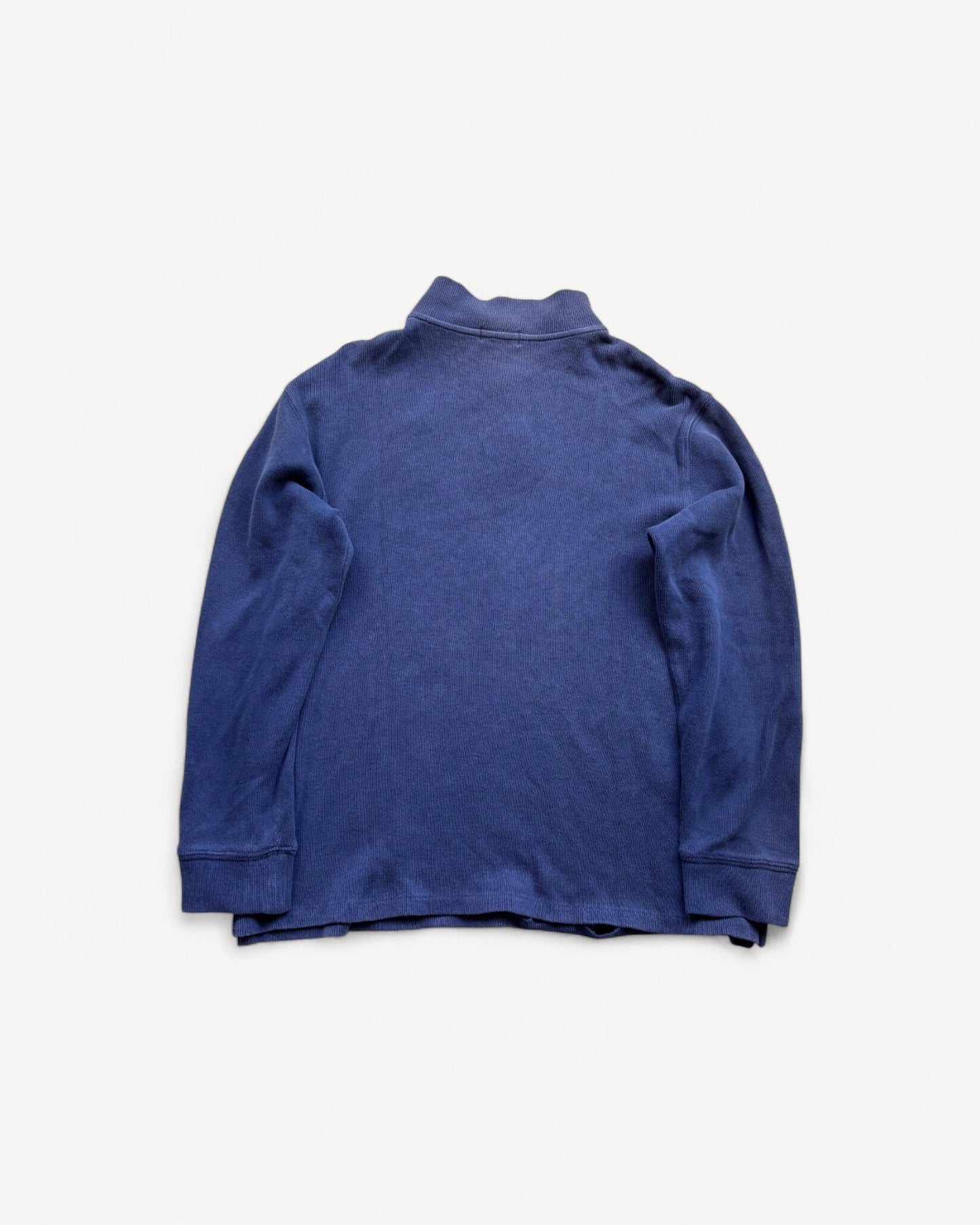 RALPH LAUREN NAVY HALF ZIP UP KNIT (M)