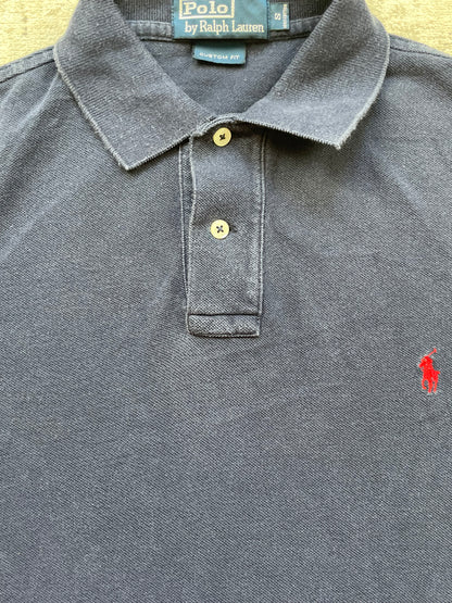 RALPH LAUREN LONGSL. POLO SHIRT NAVY (S)