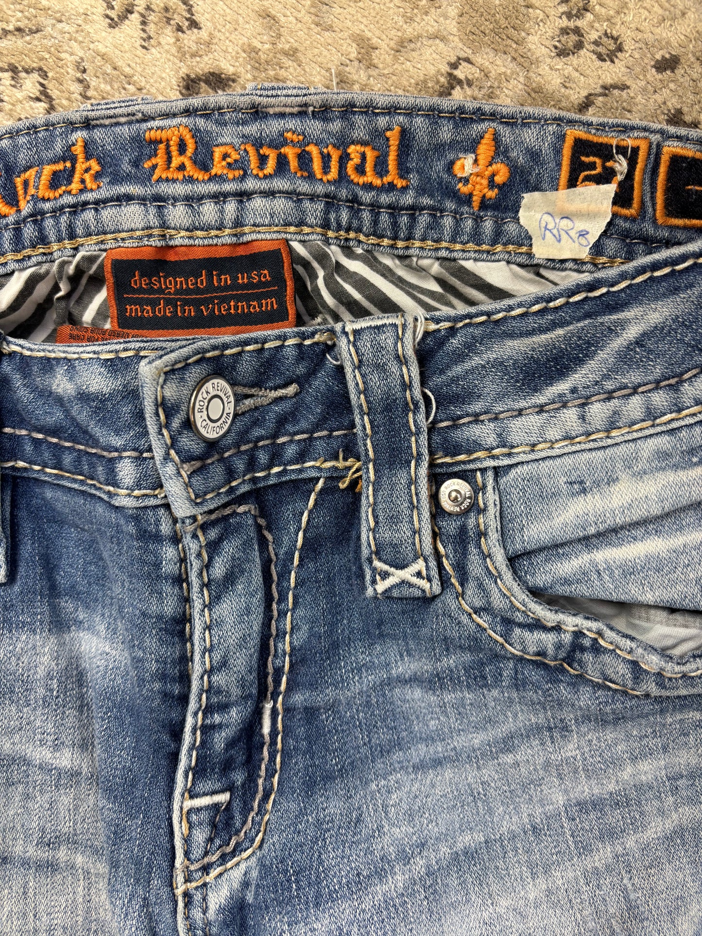 ROCK REVIVAL JEANS W27 L32 #RR8