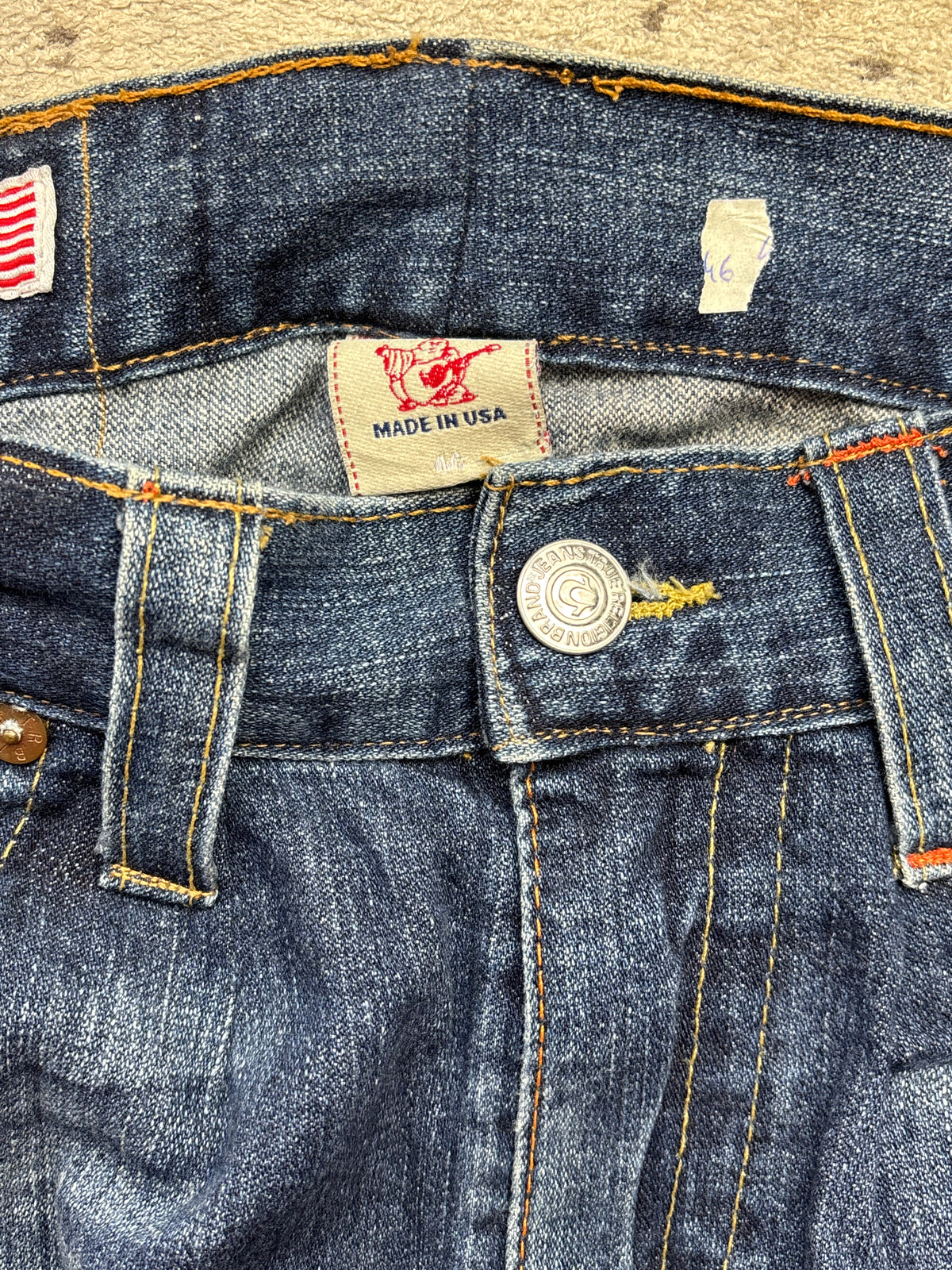 TRUE RELIGION JEANS W33 L34 #TR46