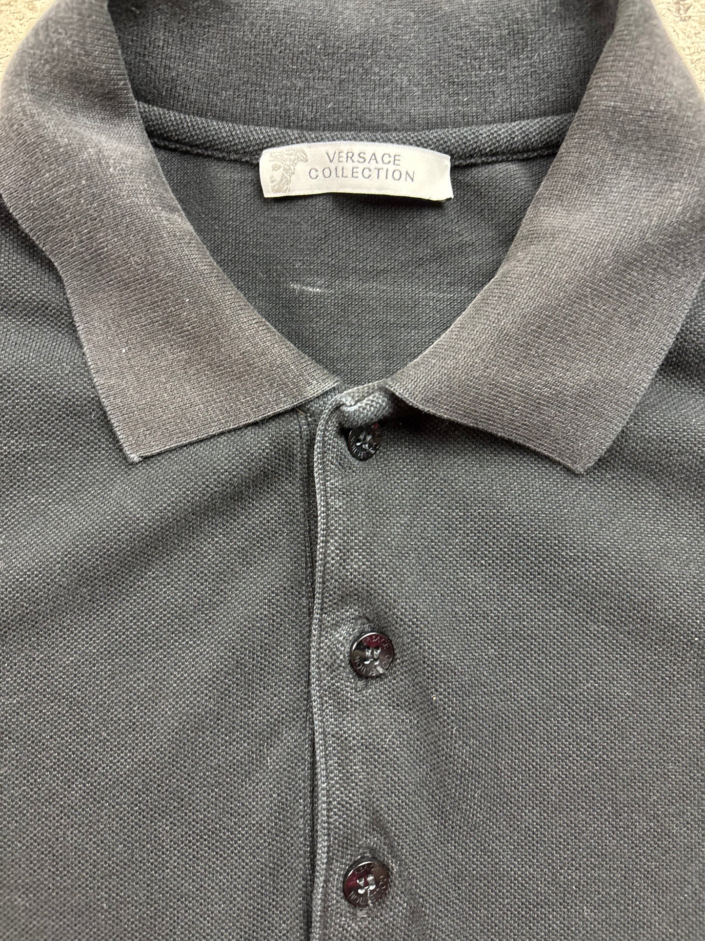 VERSACE WHITE POLO SHIRT (S)