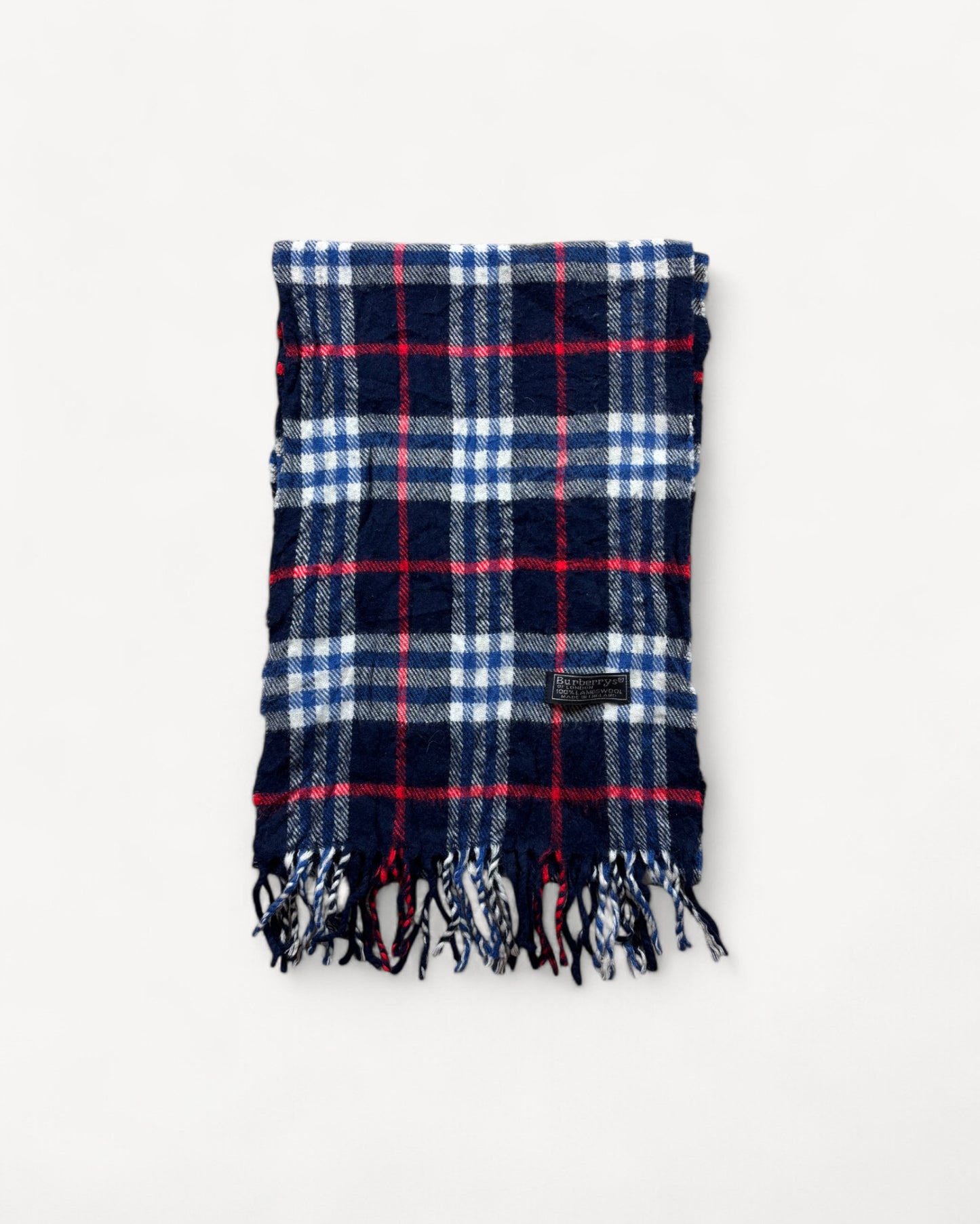 BURBERRY NOVACHECK SCARF BLUE