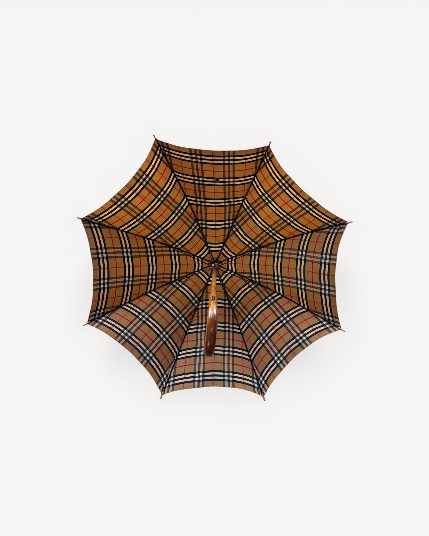 BURBERRY BEIGE MONOGRAM UMBRELLA