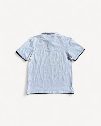 MONCLER WHITE POLO SHIRT (M)