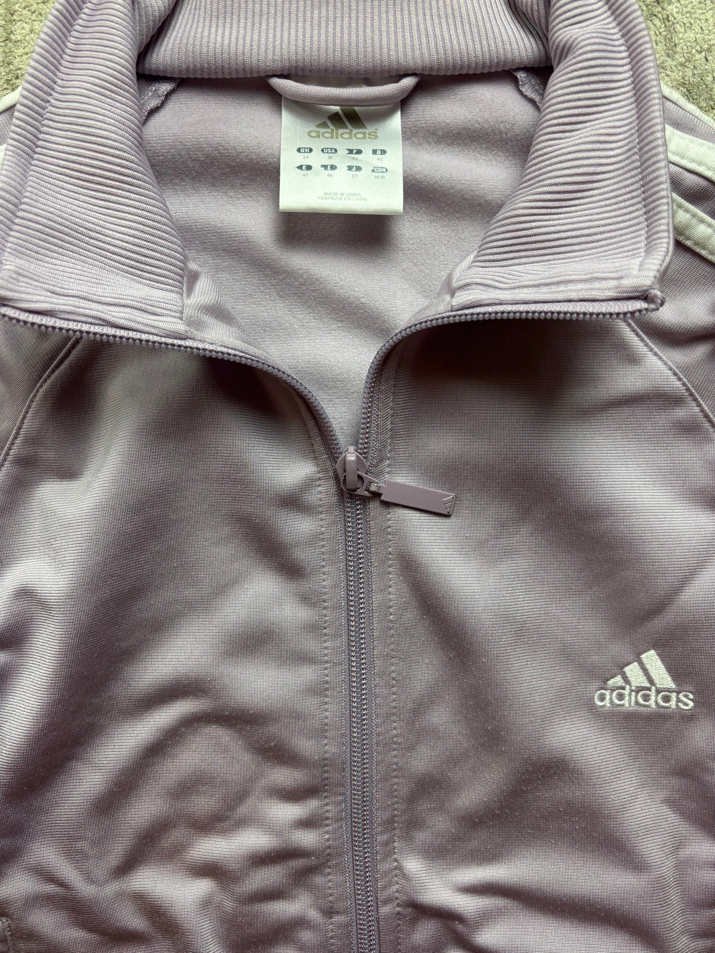 ADIDAS PINK ZIP UP VEST (S)