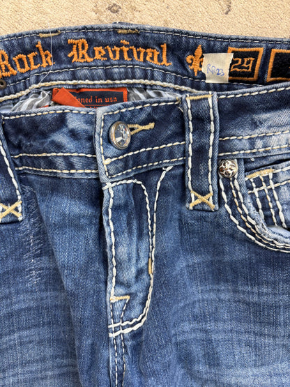 ROCK REVIVAL JEANS W29 L30 #RR23