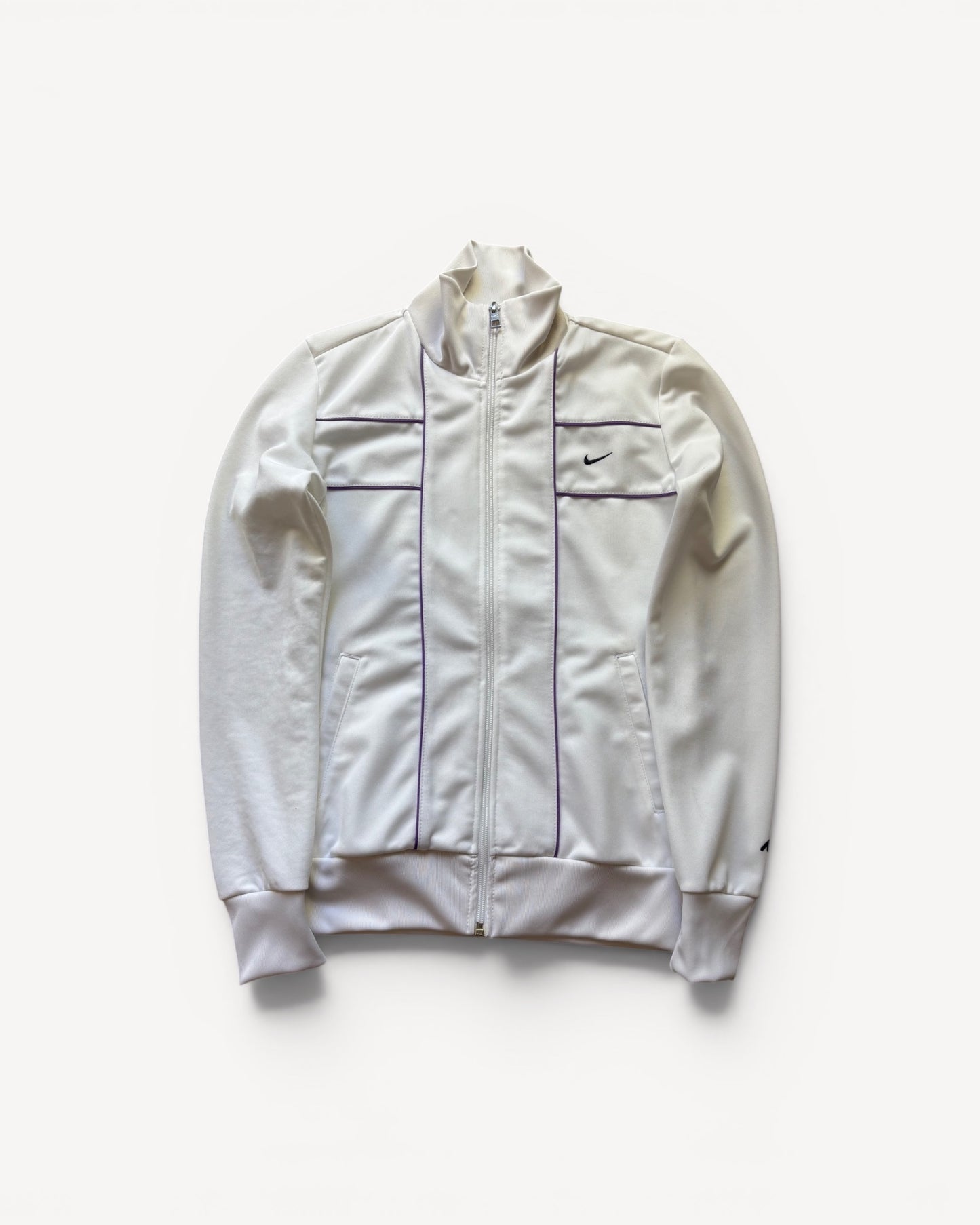 NIKE WHITE ZIP UP VEST (S)