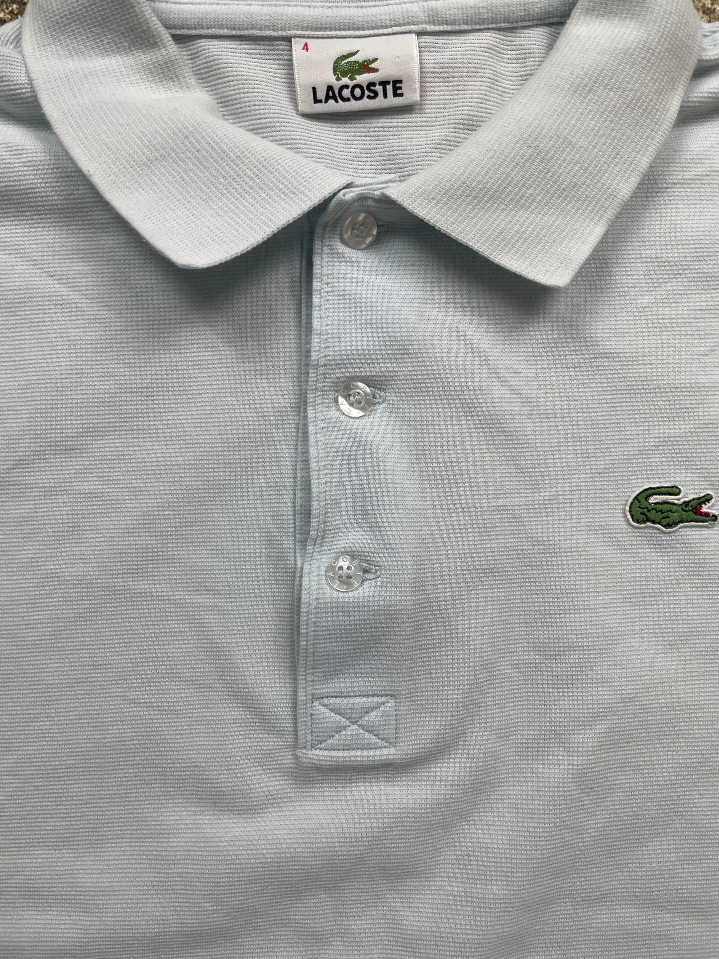 LACOSTE POLO SHIRT BABYBLUE (M)