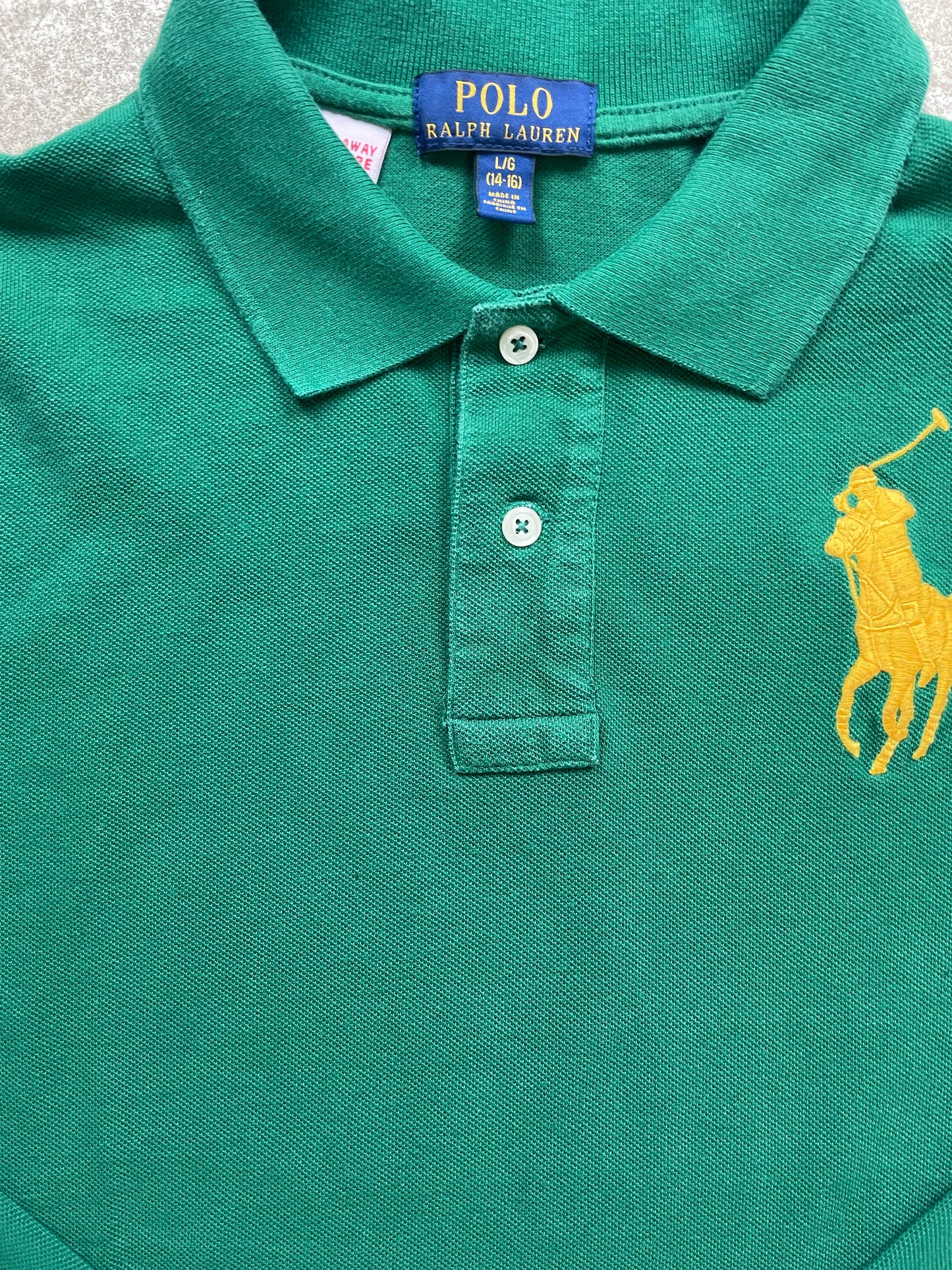 RALPH LAUREN POLO LONG SHIRT GREEN (S)